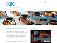 Tablet Screenshot of kuk.ch